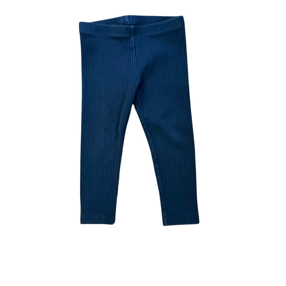 ❤️ 3/$25 Tea Collection | Dark Gray Ribbed Leggings | 18-24M
